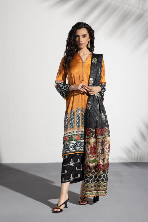 Sapphire - Printed Silk Suit