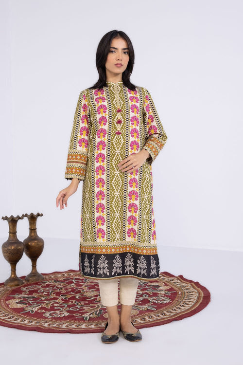 Sapphire- Printed Khaddar Shirt