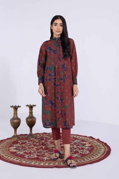 Sapphire- Printed Khaddar Shirt