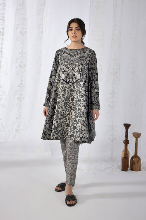 Sapphire- 2 Piece - Embroidered Lawn Suit