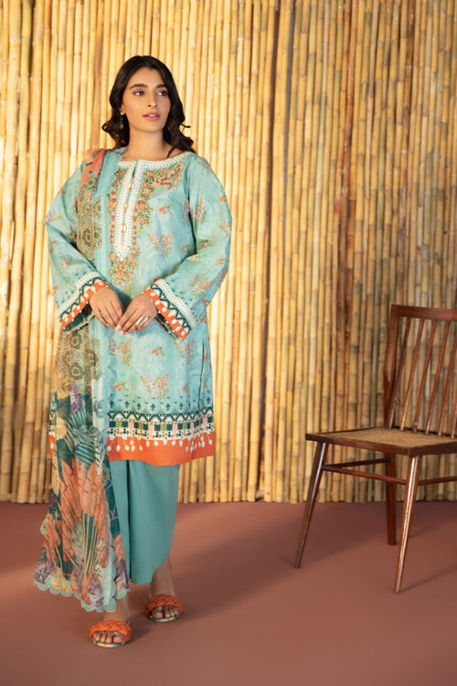 Sapphire- 2 Piece - Embroidered Lawn Suit
