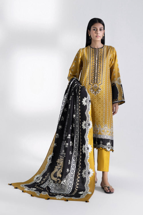 Sapphire- 3 Piece - Embroidered Khaddar Suit