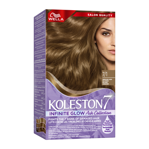 Wella - Koleston Supreme Hair Color Infinite Glow Ash 7/1 Medium Ash Blonde