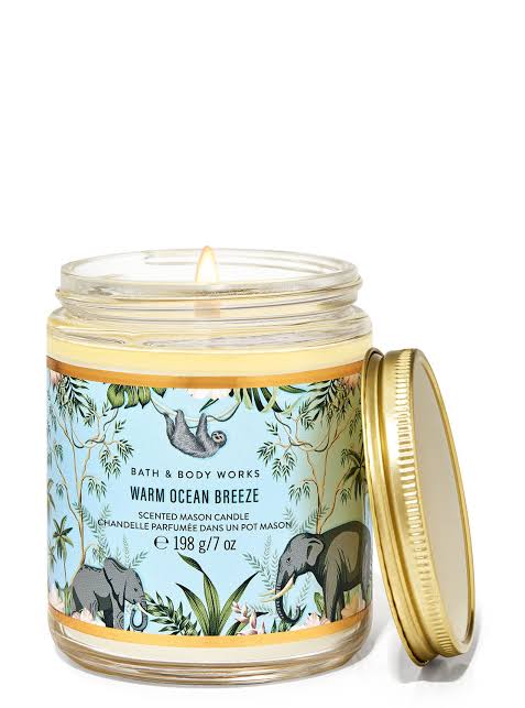 Bath & Body - Works Warm Ocean Breeze Single Wick Candles 198g