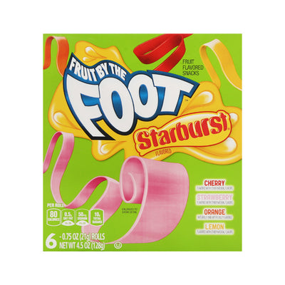 BETTY CROCKER FRUIT ROLL STARBURST GELATIN FREE 128GM