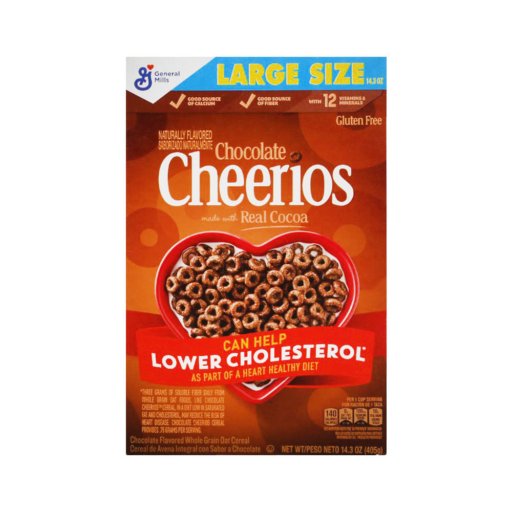 GENERAL MILLS CEREAL CHEERIOS CHOCOLATE REAL COCOA 405G