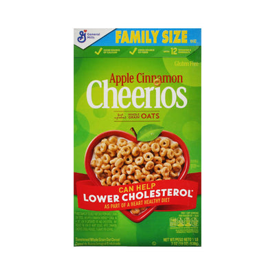 GENERAL MILLS CEREAL CHEERIOS APPLE CINNAMON OATS 538G