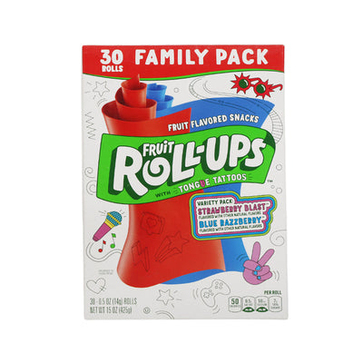 BETTY CROCKER FRUIT ROLLS 30PC FAMILY PACK 425GM