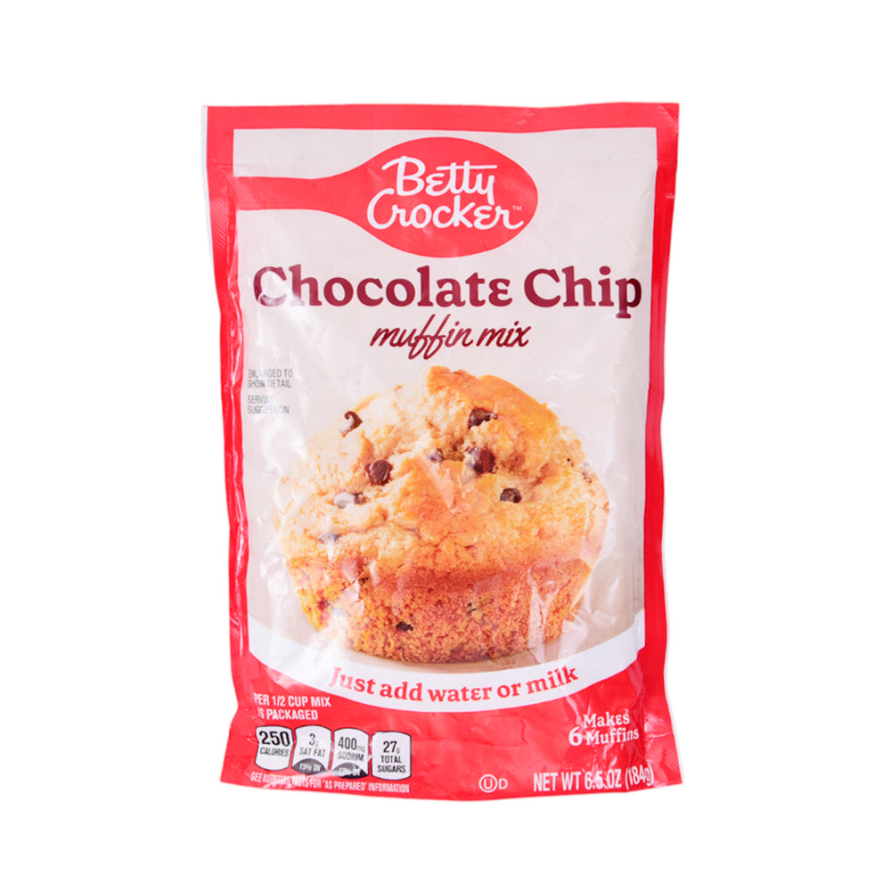 BETTY CROCKER MUFFIN CHOCOLATE CHIP MIX 184G