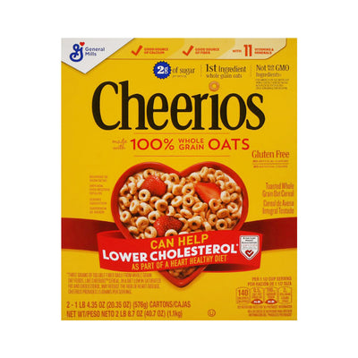 GENERAL MILLS CEREAL CHEERIOS WHOLE GRAIN OAT 2X1.1 KG