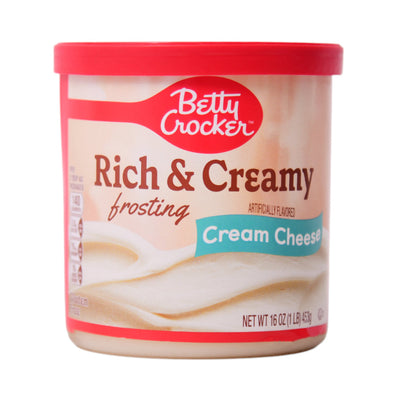 BETTY CROCKER RICH & CREAMY FROSTING CREAM CHEESE 453G