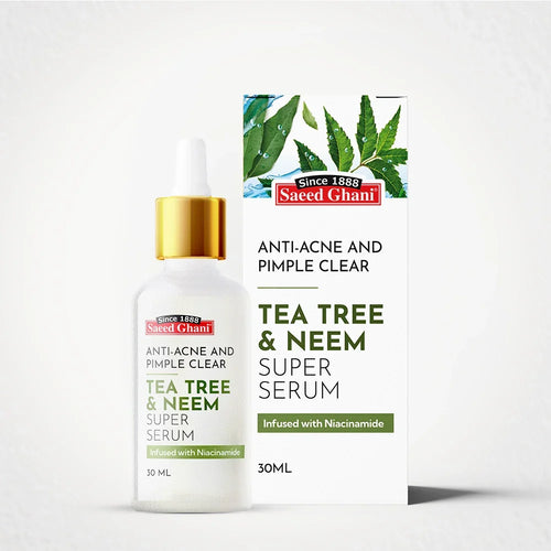 Saeed Ghani - Tea Tree & Neem Anti-acne And Pimple Clear Super Serum - 30ml