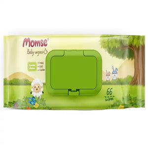 Momse Regular Baby Wipes 66 Sheets – Soft & Gentle Cleansing Wipes