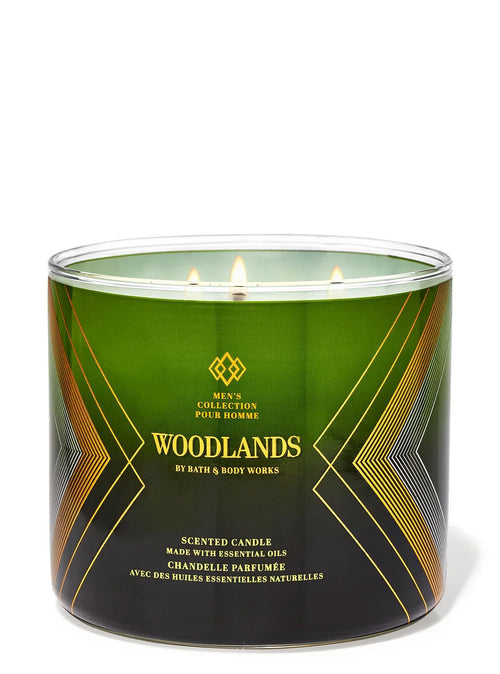 Bath & Body Works - Woodlands 3 Wick Candles 414gms