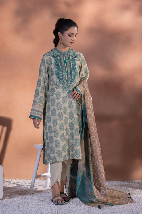 Sapphire - 1 Piece - Embroidered Lawn Shirt