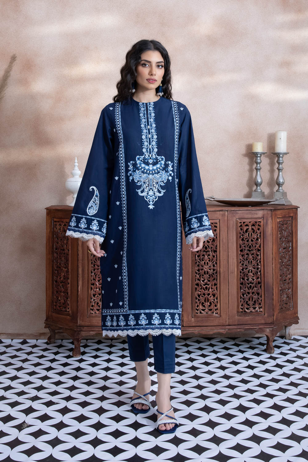 Sapphire - 2 Piece - Embroidered Lawn Suit