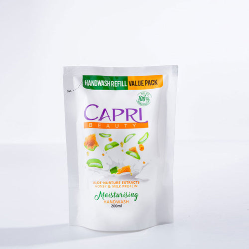 Capri Aloevera, Honey & Milk Protein Handwash - Refill Pack - 200ml