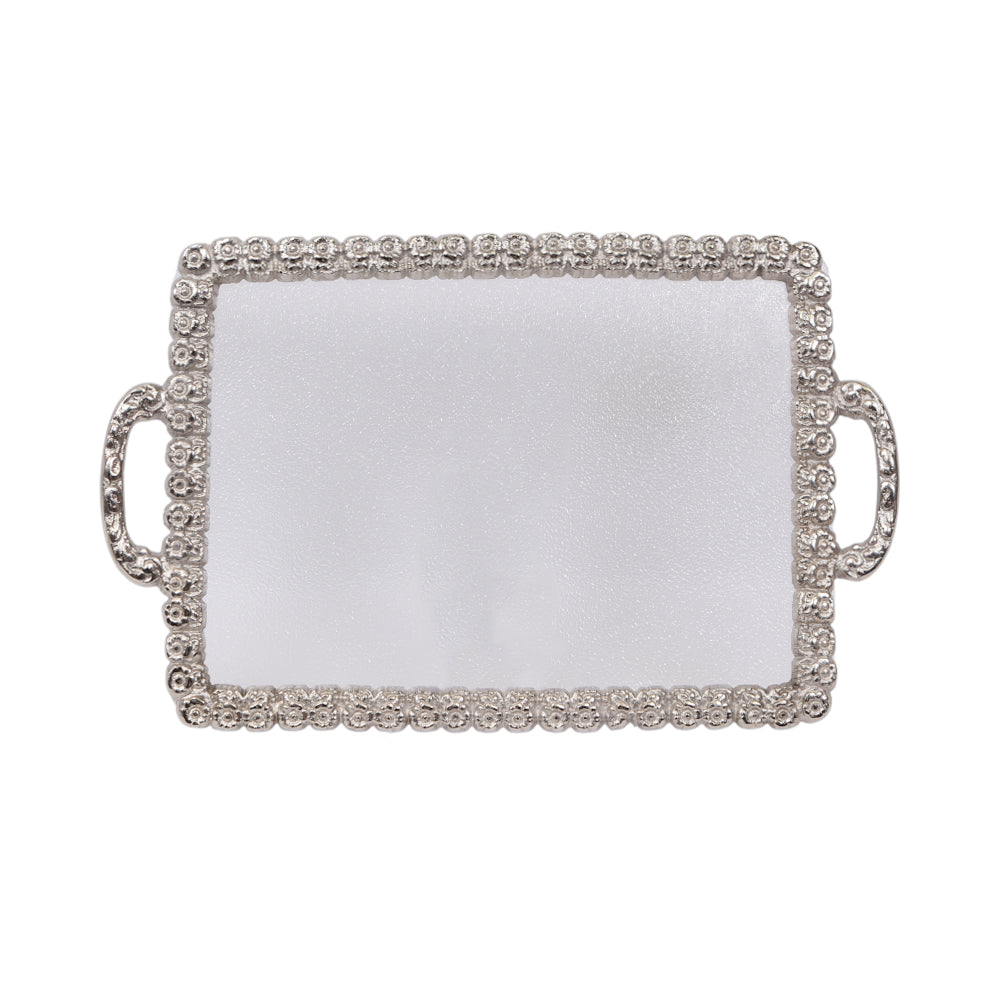 TRAY ACRYLIC SILVER SMALL 2002