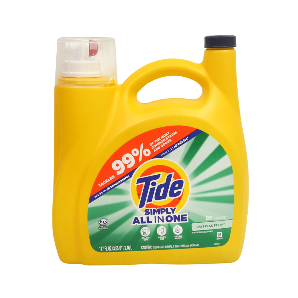 TIDE WASHING LIQUID SIMPLY ALL-IN-1 DAYBREAK FRESH 3.46 LTR