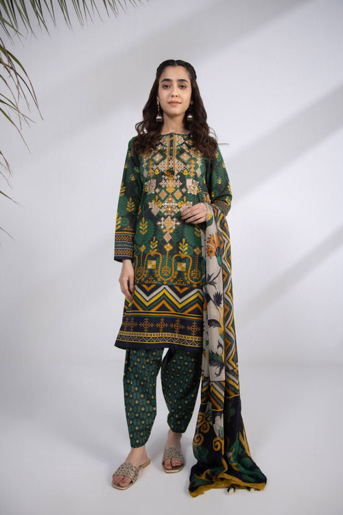 Sapphire - Embroidered Lawn