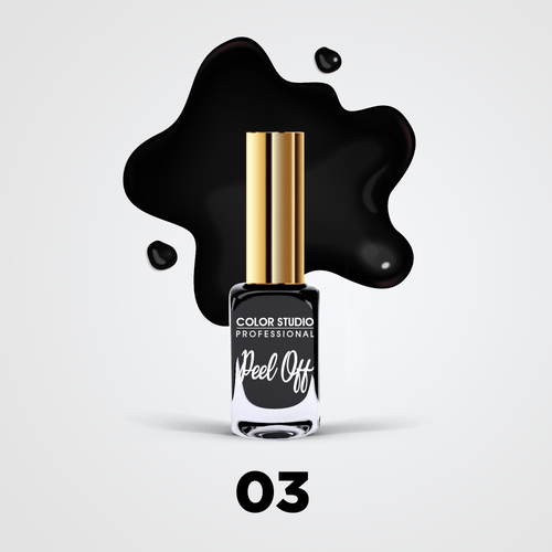 Color Studio - Peel Off Nail Colors 03 Dark Matter