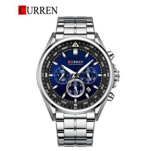 Curren - Original Brand Stainless Steel Band Wrist Watch For Men-8399-04