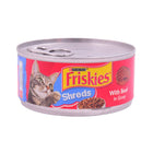 PURINA FRISKIES CAT FOOD SAUORY SHREDS BEEF IN GRAVY 156 GM