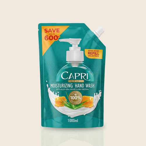 Capri Aloevera, Honey & Milk Protein Handwash - Refill Pack - 1000ml
