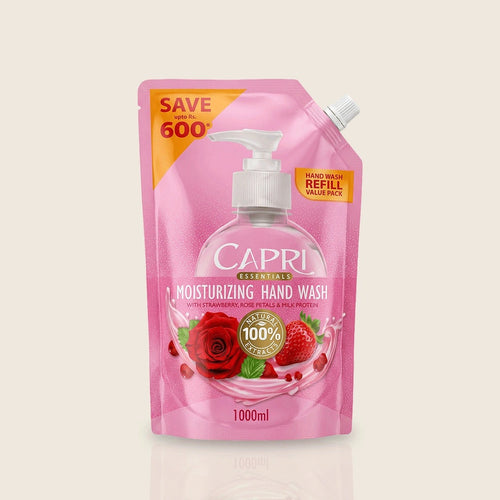 Capri Strawberry & Rose Petals Handwash - Refill Pack - 1000ml