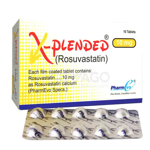 X-Plended Tablets 10mg (10 Tablets) – Rosuvastatin Calcium