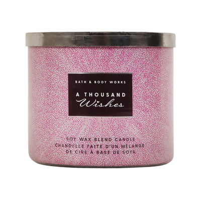 BATH & BODY WORKS CANDLE 3 WICK A THOUSADN WISHES 411G