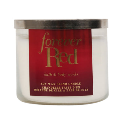 BATH & BODY WORKS CANDLE 3 WICK FOREVER RED 411G