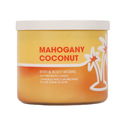 BBW CANDLE 3 WICK MAHOGANY COCONUT 411 G