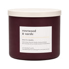 BATH & BODY WORKS ROSEWOOD & SUEDE CANDLE 3 WICK 411 GM
