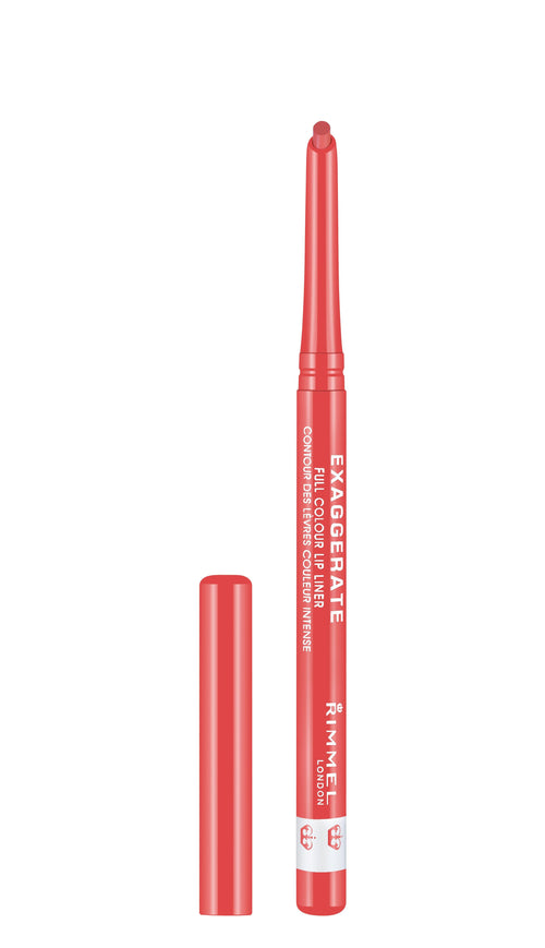 Rimmel London - Exaggerate Automatic Lip Liner - Peachy-beachy, A Bright Coral Shade