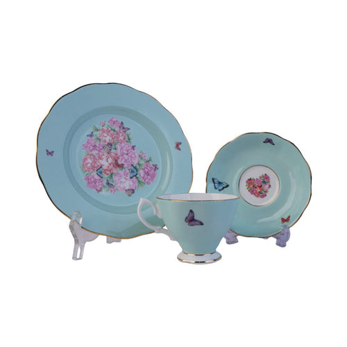 CUP & SAUCER SET ROYAL ALBERT 3PC MIRAND BLESSINGS