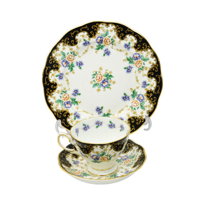 CUP & SAUCER SET ROYAL ALBERT 3PC DUCHESS