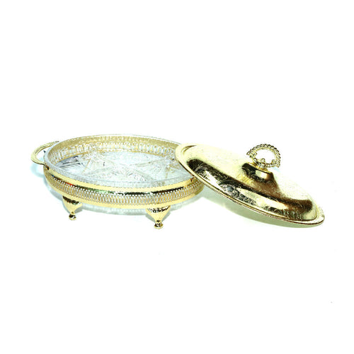 DISH DRY FRUIT QUEENANE GOLD 6205