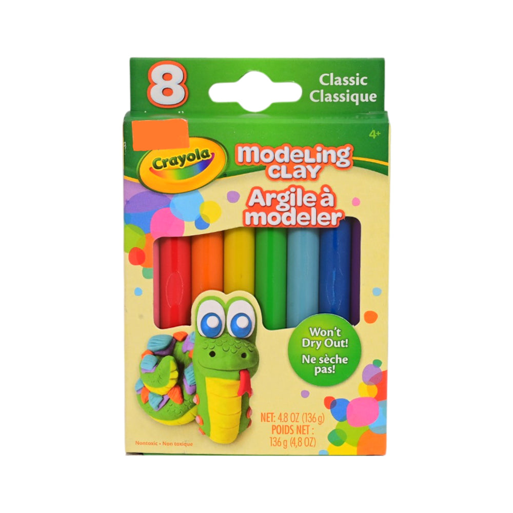 CRAYOLA 8CT BASIC COLOR MODELING CLAY 570312