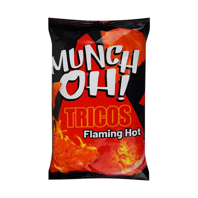 MUNCH OH TRICOS SNACKS FLAMIN HOT 64 GM