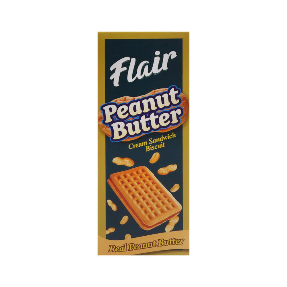 FLAIR  PEANUT CREAM SANDWICH BISCUITS 125GM