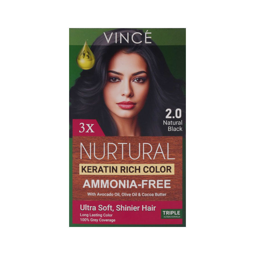 VINCE NURTURAL WOMEN HAIR COLOR (NATURAL BLACK 2.0)
