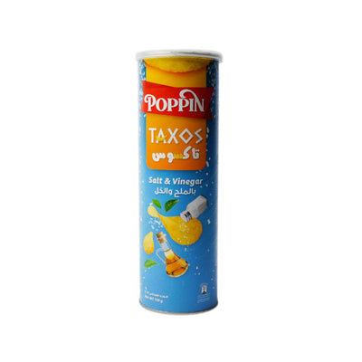 POPPIN CHIPS TAXOS SALT & VINEGAR 110 GM