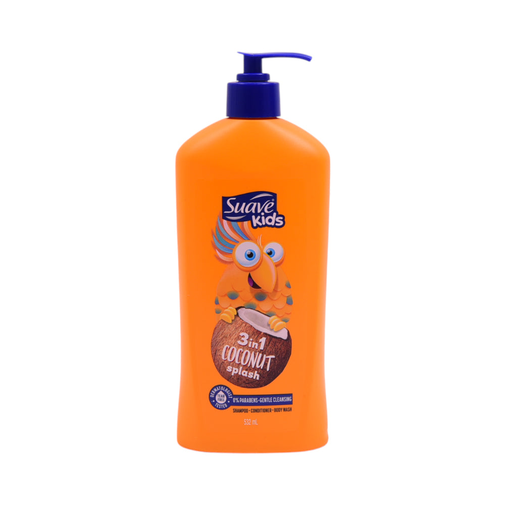 SUAVE KIDS SHAMPOO & CONDITIONER COCONUT SPLASH 532 ML
