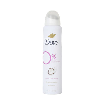 DOVE DEODORANT SPRAY O% ALUMINUM COCONUT PINK JASMINE 113 GM