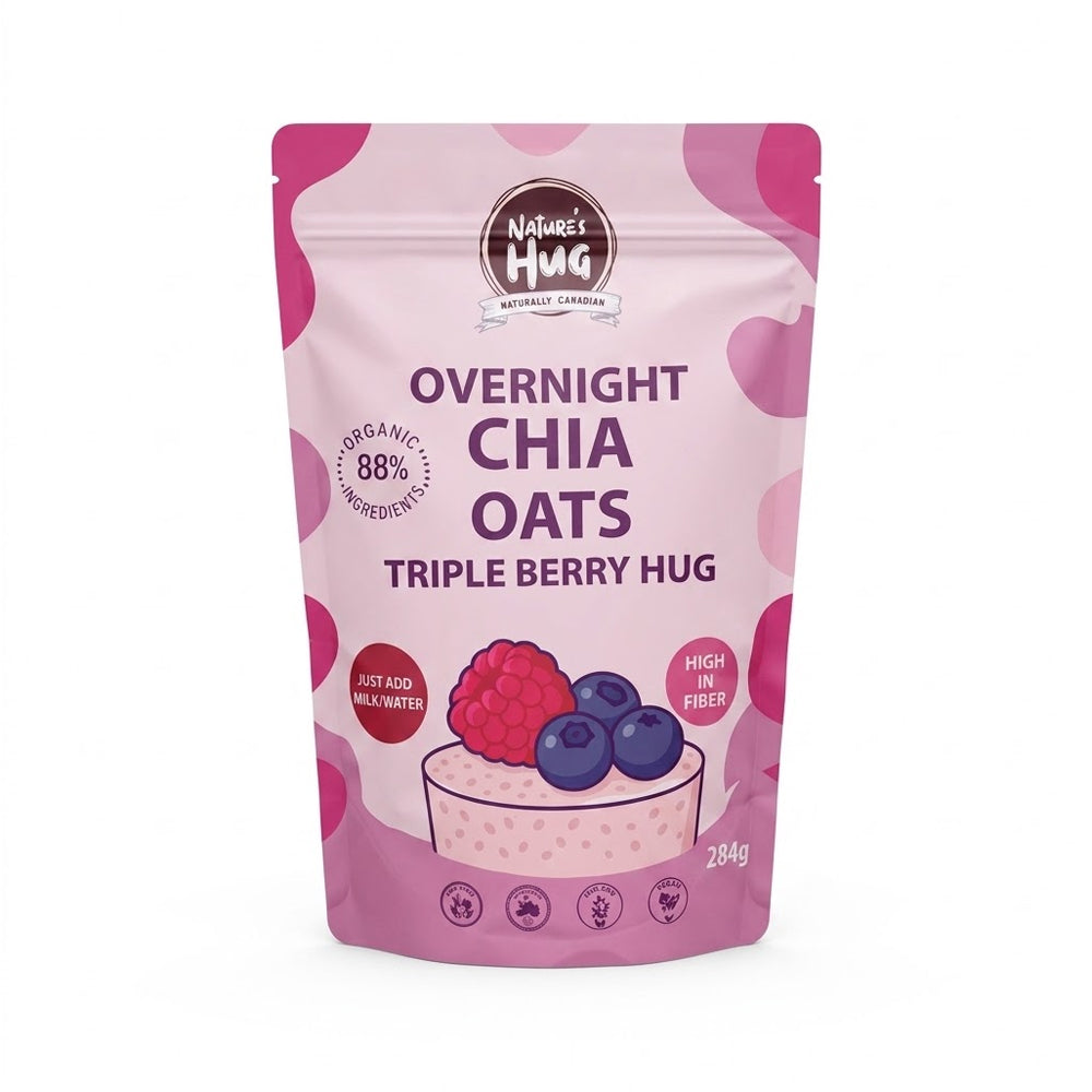 N HUG OVERNIGHT CHIA- OATS BERRY 284 GM