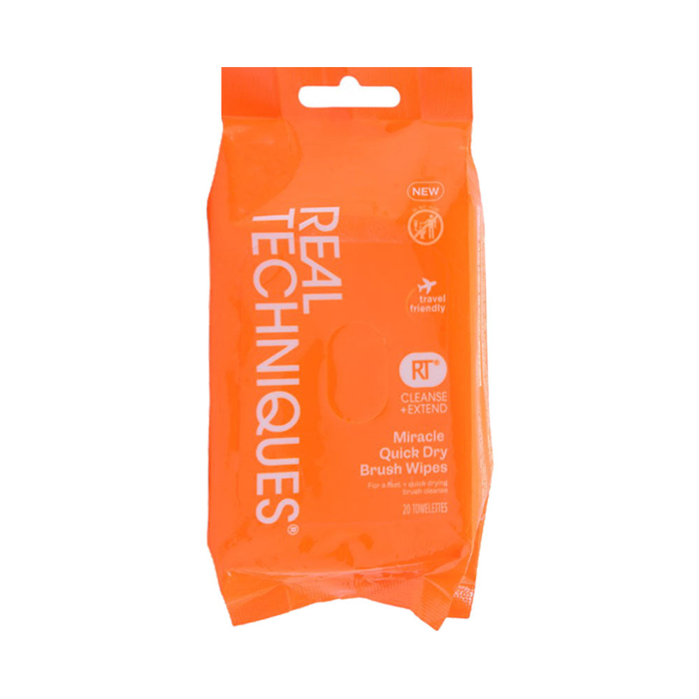 REAL TECHNIQUES MIRACLE QUICK DRY BRUSH WIPES