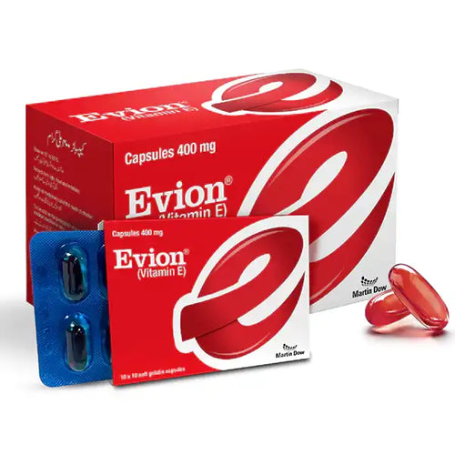 Evion Capsules 400mg 10x10s | Vitamin E Soft Gel Capsules