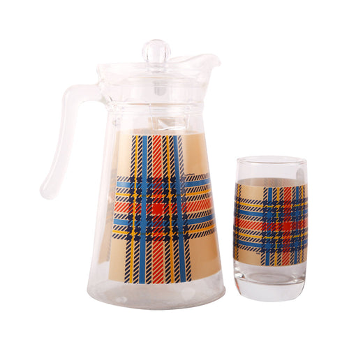 WATER SET 7PC LUMINARC SCOTTISH BLUE VIGNE Q9499