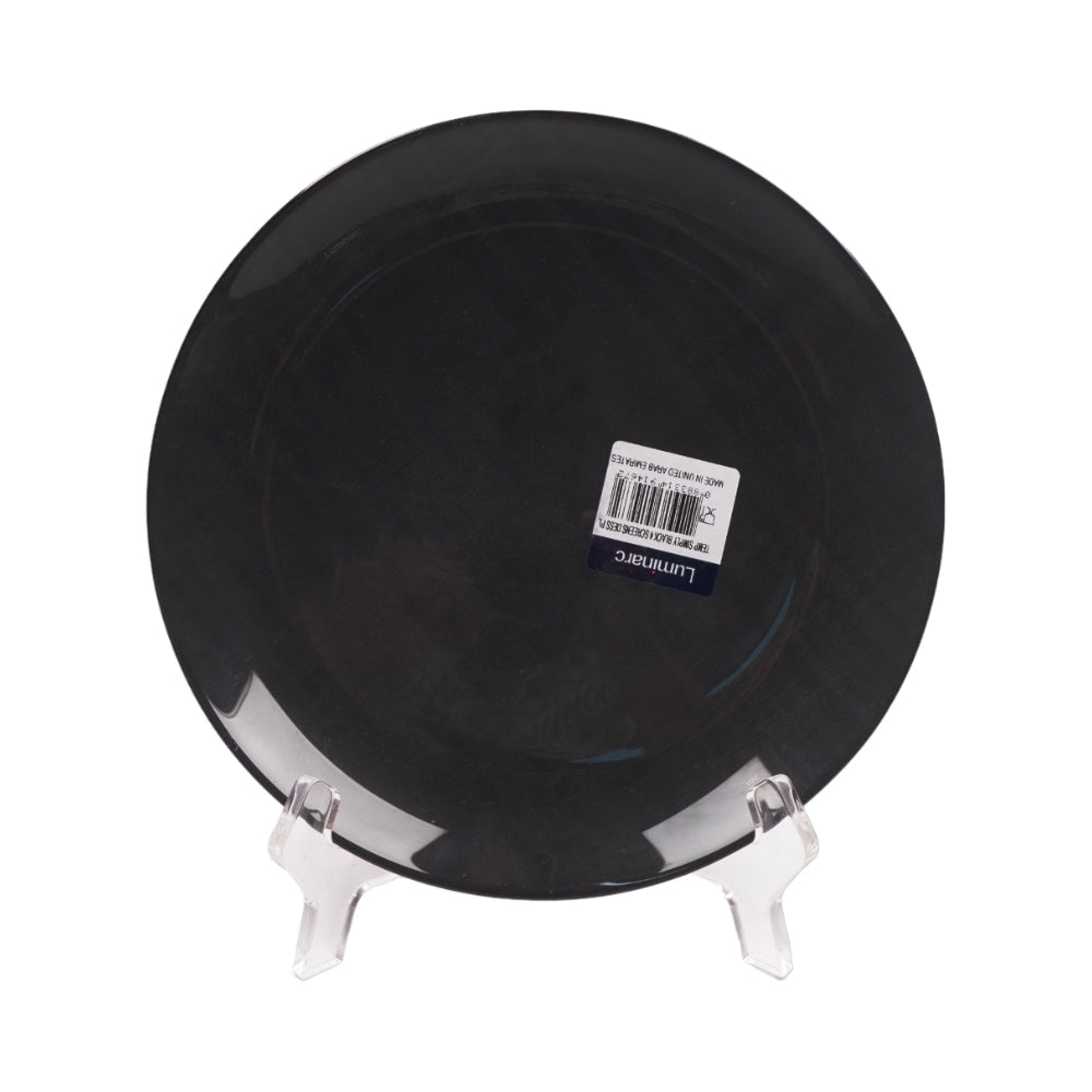 PLATE QUARTER LUMINARC SIMPLY BLACK Q9845